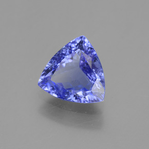 Tanzanita azul natural 1,19ct, trillion, VVS-VS