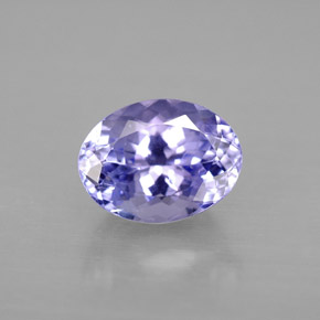 Tanzanita violeta natural 2,00ct, corte oval, VVS-VS