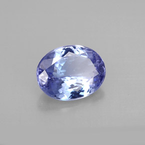 Tanzanita violeta natural 2,14ct, corte oval, VVS-VS