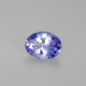 Tanzanita azul natural 1,00ct, corte oval, VVS-VS