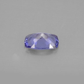 Tanzanita azul natural 1,01ct, almofada cortada, VVS-VS