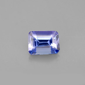 Tanzanita azul natural 1,03ct, corte esmeralda, VVS-VS