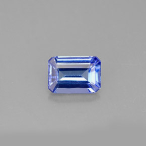 Tanzanita azul natural 0,86ct, corte esmeralda, VVS-VS