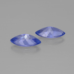 Pedras preciosas de tanzanita azul natural de  ct, marquise, VVS