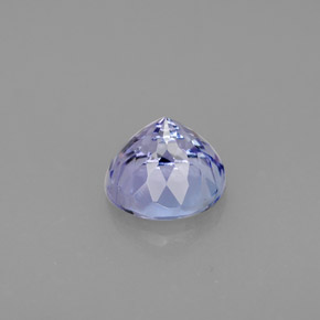 Tanzanita azul natural 1,41ct, corte redondo, VVS-VS