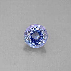 Tanzanita azul natural 1,27ct, corte redondo, VVS-VS