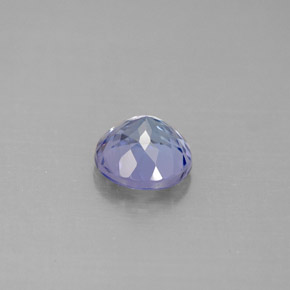 Tanzanita azul natural 1,27ct, corte redondo, VVS-VS