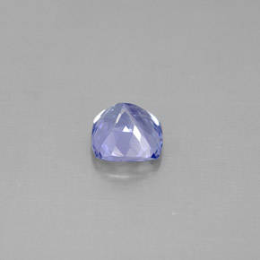 Tanzanita azul natural 1,11ct, almofada cortada, VVS