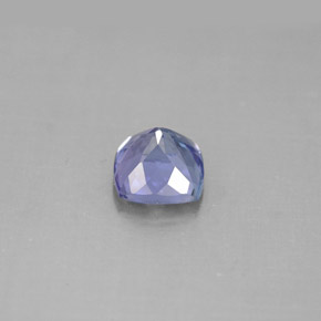 Tanzanita azul natural 1,27ct, almofada cortada, VVS-VS