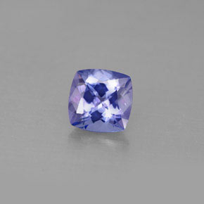 Tanzanita azul natural 1,10ct, almofada cortada, VVS