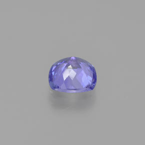 Tanzanita azul natural 0,91ct, almofada cortada, VVS-VS