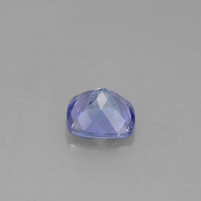Tanzanita azul natural 0,93ct, almofada cortada, VVS