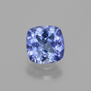 Tanzanita azul natural 0,99ct, almofada cortada, VVS