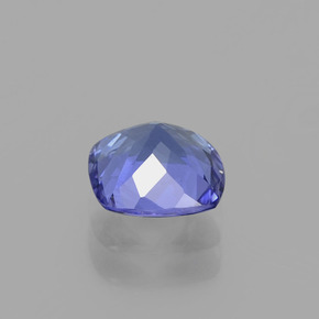Tanzanita azul natural 0,99ct, almofada cortada, VVS