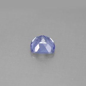Tanzanita azul natural 1,05ct, almofada cortada, VVS