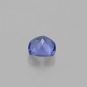 Tanzanita azul natural 0,97ct, almofada cortada, VVS