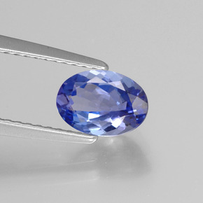 Tanzanita azul natural 1,10ct, corte oval, VS
