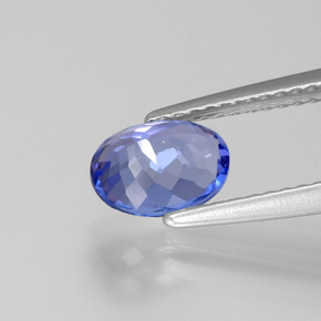 Tanzanita azul natural 1,10ct, corte oval, VS