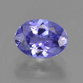 Tanzanita violeta natural 1,48ct, corte oval, VVS-VS
