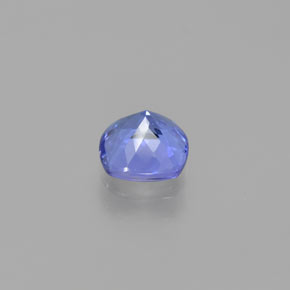 Tanzanita azul natural 0,94ct, almofada cortada, VS