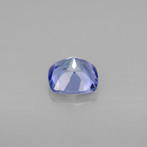 Tanzanita azul natural 1,01ct, almofada cortada, VVS-VS