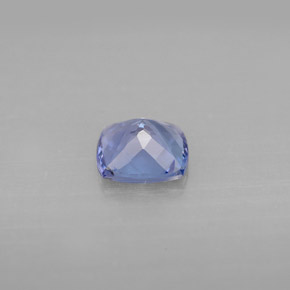 Tanzanita azul natural 0,95ct, almofada cortada, VVS-VS