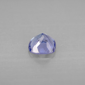Tanzanita azul natural 0,96ct, almofada cortada, VVS