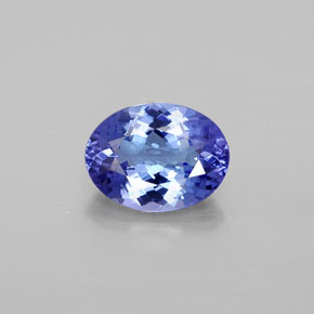 Tanzanita azul natural 1,55ct, corte oval, VVS
