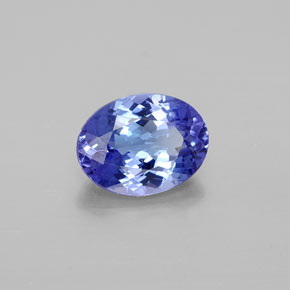 Tanzanita azul natural 1,55ct, corte oval, VVS