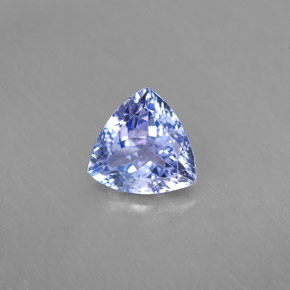 Tanzanita azul natural 1,24ct, trillion, VVS-VS