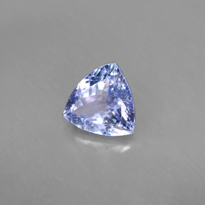 Tanzanita azul natural 1,24ct, trillion, VVS-VS