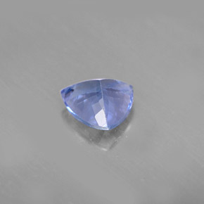 Tanzanita azul natural 1,24ct, trillion, VVS-VS