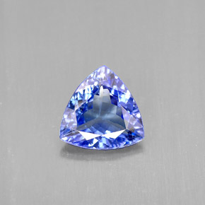 Tanzanita azul natural 1,15ct, trillion, VVS-VS