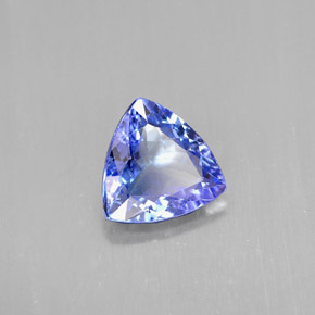 Tanzanita azul natural 1,15ct, trillion, VVS-VS