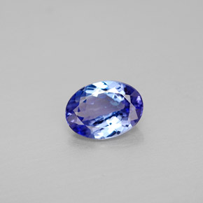 Tanzanita azul natural 1,20ct, corte oval, VVS