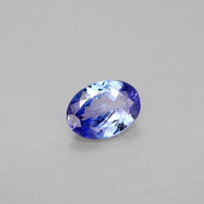 Tanzanita azul natural 1,20ct, corte oval, VVS
