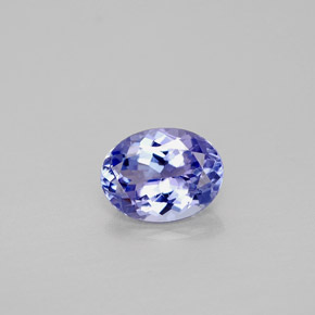 Tanzanita azul natural 1,43ct, corte oval, VVS