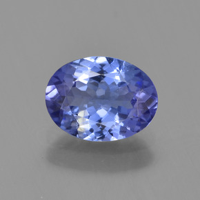 Tanzanita azul natural 1,24ct, corte oval, VVS