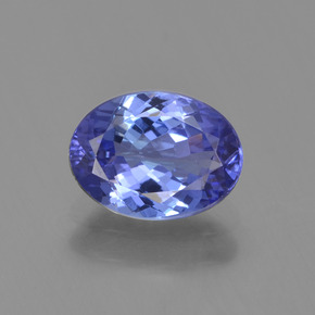 Tanzanita azul natural 1,20ct, corte oval, VVS