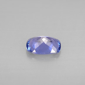Tanzanita azul natural 1,07ct, almofada cortada, VVS-VS