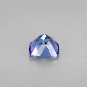 Tanzanita azul natural 1,19ct, almofada cortada, VS-SI