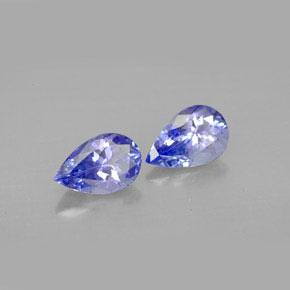 Pedras preciosas de tanzanita violeta natural de  ct, formato de pêra, VVS-VS