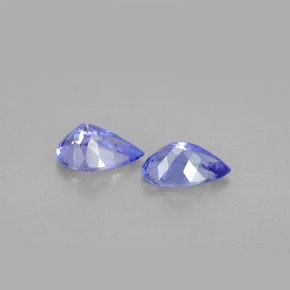 Pedras preciosas de tanzanita violeta natural de  ct, formato de pêra, VVS-VS