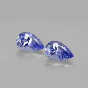 Pedras preciosas de tanzanita violeta natural de  ct, formato de pêra, VVS-VS