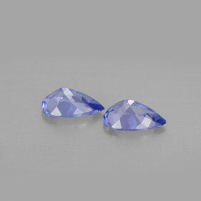 Pedras preciosas de tanzanita violeta natural de  ct, formato de pêra, VVS-VS