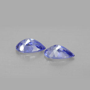 Pedras preciosas de tanzanita violeta natural de  ct, formato de pêra, VVS-VS