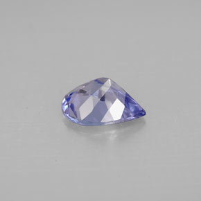 Tanzanita violeta natural 1,04ct, formato de pêra, VVS
