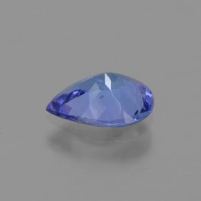 Tanzanita azul natural 0,88ct, formato de pêra, VVS-VS