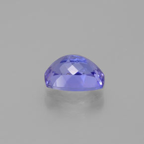 Tanzanita violeta natural 0,96ct, almofada cortada, VVS