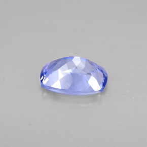 Tanzanita violeta natural 0,93ct, almofada cortada, VVS